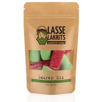 Saurer-Mix Mini Wassermelone & Erdbeere von Lasse Lakrits 135g