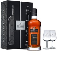 Cognac Reviseur VSOP+2 Gläser Single Estate Cognac
