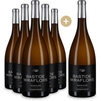5+1 Flaschen Bastide Miraflors Black Slate Chardonnay