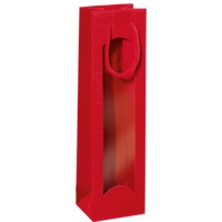 Geschenktüte Rot 1er mit Fenster