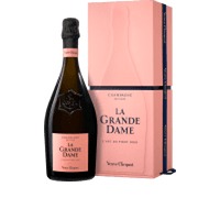 Champagne La Grande Dame Brut Rosé in Geschenkpackung Flaschengärung