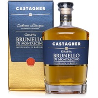 Grappa Brunello di Montalcino invecchiata in barrique 2 Mesi 38 % 0,5l in Geschenkbox/Castagner