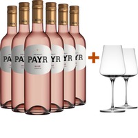 ÖTW Rosé-Paket + 2 GRATIS Weingläser von UNO Glassworks BIO - Bio Weingut Robert Payr