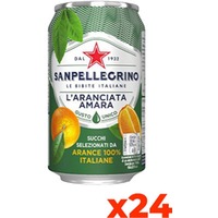 Sanpellegrino Aranciata Amara - Confezione cl. 33 x 24 Lattine