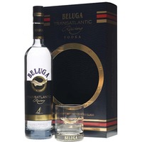 (56,43€/1l) Beluga Transatlantic Racing Vodka Geschenkset mit Glas 0,7 Liter 40 % Vol