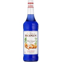 Monin Blue Curaçao Sirup Glas Literflasche