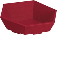 Geschenkverpackung 6-eckig Präsentkorb bordeaux