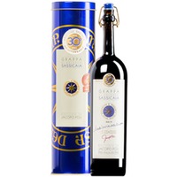 Grappa elevata in barili di Sassicaia in Geschenkdose