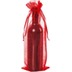 Flaschenbeutel Organza rot mit Zugband ohne Inhalt 