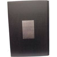 3er Präsentkarton - Seta Schwarz Chrom - strukturgeprägt