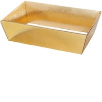 Präsentkorb Gold viereckig groß mit Struktur