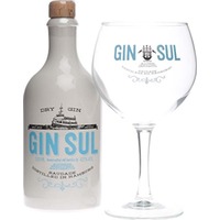 (59,98€/1l) Gin Sul 0,5 Liter 43 % Vol. Geschenkset mit Glas