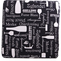 Sitzkissen / Stuhlkissen Design Weinflasche 40 x 40 x 4 cm