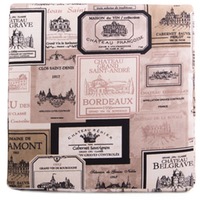 Sitzkissen / Stuhlkissen Design Chateau Weinetiketten 40 x 40 x 4 cm
