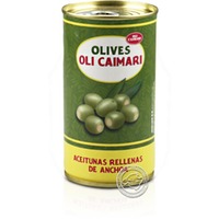 Caimari Olives Rellanas Sabor Anchoa Lata, 150-g-Dose