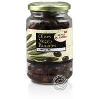 Caimari Aceitunas negra pansida - Schwarze Oliven, 220-g-Glas