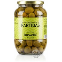 Rossello Aceitunas Verdes Partidas, 850-g-Glas