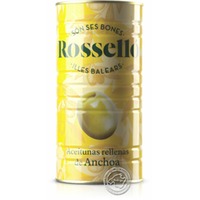Rossello Aceitunas Verdes rellenas de Pasta de Anchoa, 1,4-kg-Dose