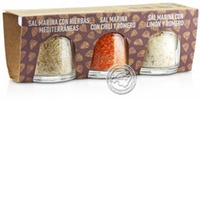 Glosa Marina Sal Marina Hierbas M. / Chili y Rom. / Limon y Rom, 3 x 40-g-Gläser