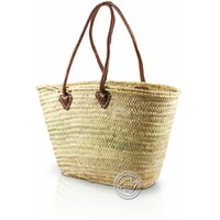 Korbtragetasche Palma-Serie mit Ledergurt lang, 50 x 36 cm, je Korb