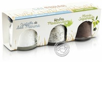 Mallorca Verda Salobrar Cristalls de Sal Marina, Sal Herbes Mediterrànies, Olivada Tapenade, 3er-Pack