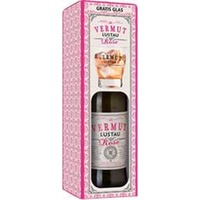 Vermut Rosé in Geschenkverpackung mit Glas