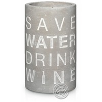 Flaschenkühler "Save water drink wine"