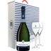 Champagner Besserat De Bellefon - Bleu Brut - En Geschenkset 2 Gläser 