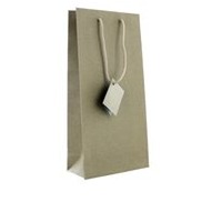 2er Flaschentüte Kraftpapier Natur