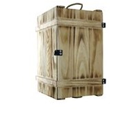 Holzkiste für 12 Flaschen a 0,75 l, geflammt