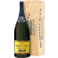 Heidsieck & Co. Monopole Blue Top Champagne Brut AOC Jeroboam 3 ℓ, In Holzkiste