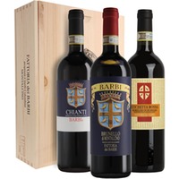 Fattoria dei Barbi Geschenkbox mit Brunello, Chianti und Morellino