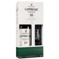 Laphroaig Islay Single Malt Whisky 10 YO + Glas