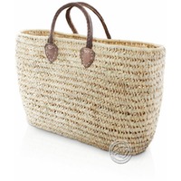 Korbtragetasche Palma-Serie mit Ledertragegurt kurz, 50 x 36 cm, je Korb