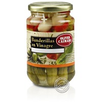 Banderillas en vinagre - Gemüsespießchen mit Oliven MHD, 160-g-Glas