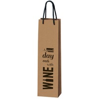 Kraftpapiertüte natur Wine 1er