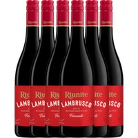 6er Vorteils-Weinpaket - Lambrusco Rosso Emilia IGT - Cantine Riunite