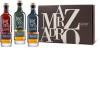 Grappa Geschenkset Botte Riserva Porto,Rum,Whisky mit 3 Flaschen je 20 cl / Marzadro