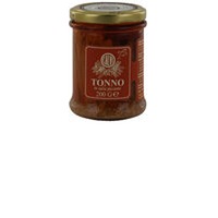Calvi Tonno in salsa piccante Thunfisch mit Chili in Olivenöl 200g Glas, Ligurien Italien