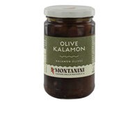 Montanini Kalamata Oliven in Öl mit Stein 280g Glas, Piemont Italien