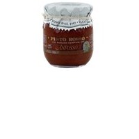 Anfosso Pesto Rosso mit Basilikum Genovese DOP 180g Glas, Ligurien Italien