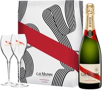 Estuche Mumm Cordon Rouge + 2 Copas