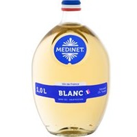 Medinet Blanc halbtrocken, Literflasche, Weißwein