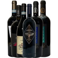 Weinkennerpaket mit 6 italienischen Top-Rotweinen