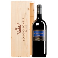 "Poggiassai" Rosso Toscana IGT MAGNUM Original-Holzkiste