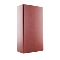 Weinpräsentkarton für 2 Flaschen Bordeauxrot