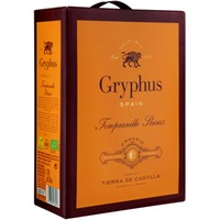 Gryphus Tempranillo Shiraz, Vino de la Tierra de Castilla, Bag-in-Box, 3 L, Vino de la Tierra de Castilla, Rotwein