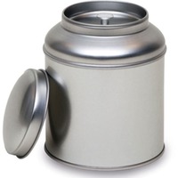 Dose "Dome", 100 g, rund, versch. Farben silber