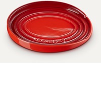 Löffelablage oval kirschrot