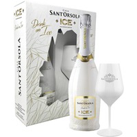 Sant'Orsola Spumante Demi-sec Ice 0,75 ℓ, Geschenkset mit Glas